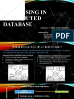 Query Processing in Distributed Database