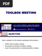 Topic 19 - Toolbox Meeting