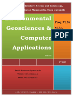 Environmental Geosciences Computer Applications: Prog:V136 M.Sc. (Env - Sci.)