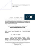 Petição Inicial Do Processo de Ivonete Santos Brito.