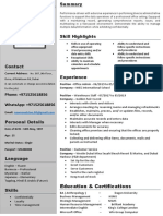 HHP CV - Office Lady PDF