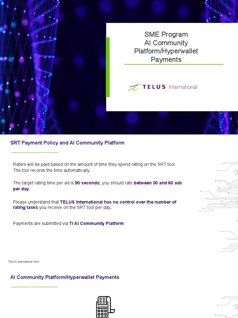 SRT AI Community Platform - Hyperwallet Payments | PDF | Artificial ...