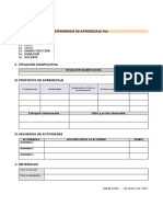 Esquema Experiencia de Aprendizaje