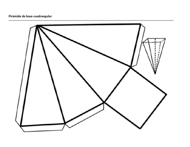 Pirámide de Base Cuadrangular | PDF
