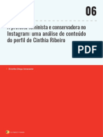 Análise do perfil da prefeita feminista e conservadora Cinthia Ribeiro no Instagram