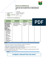 Sesión de Aprendizaje Ciencia y Ambiente 22-11