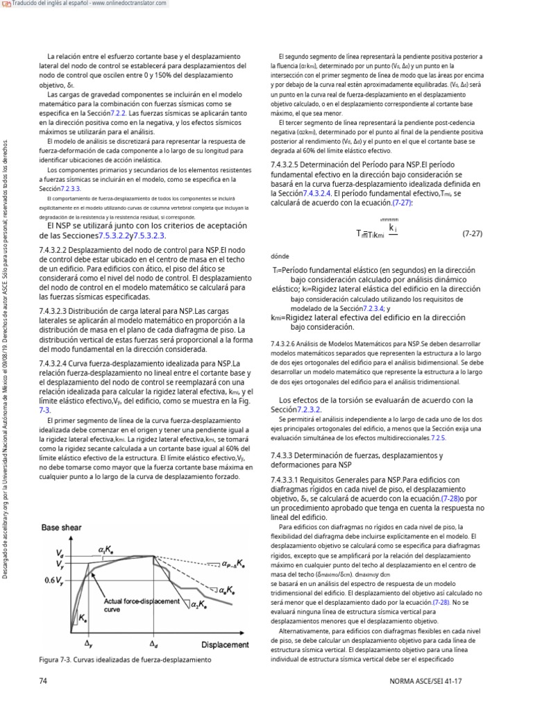 ASCE 41 17 (121-140) .En - Es | PDF | Elasticidad (Física) | Rigidez