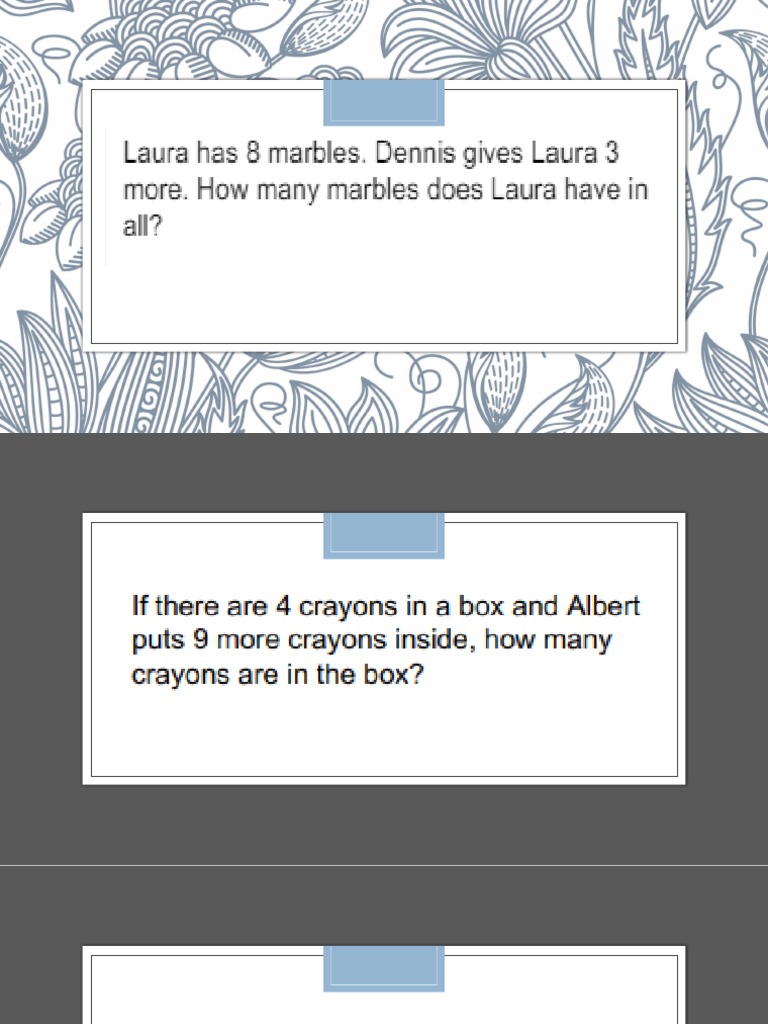 Problem Solving Sums | PDF