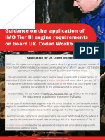 Guidance On The Application of The IMO Tier III Regulation On UK COded Workboats 1