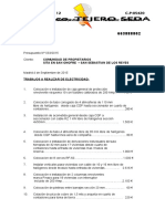 Presupuesto de electricidad y albañilería para comunidad de propietarios