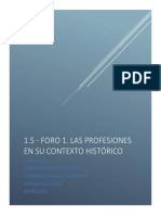 1.5 - Foro 1. Las Profesiones en Su Contexto Histórico