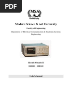 Circuits II Lab Manual