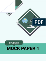 ICSE Class 10 Biology Mock Paper 1 Questions and Answers