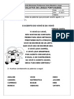 Atividade Avaliativa Português 1°bim. - 1