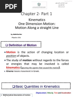 Chapter 2-Kinematics