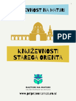 Književnost Na Maturi: Književnosti Starega Orienta