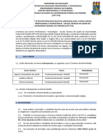 Edital 01 - 2022 Processo Seletivo Unificado para Os Cursos Tecnicos Da CTP-ETS UFPB 2022.2