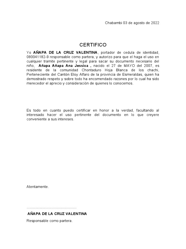 Certificado de maternidad pdf