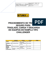 Procedimiento Transporte Carga y Descarga Maquinaria en Rampla P05 PDF