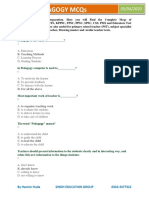 Pedagogy Mcqs PDF