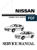 23 Nissan N14 Pulsar Workshop Manual Volume 1 Includes B13 NX and Pulsar GTI R Models