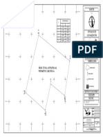 Croquis de localización con coordenadas de vértices de terreno