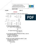 Atividade 5 - 3âº Bim - Noã Ã o de Matrizes PDF