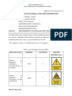 Requerimiento N°1 - Requerimiento de Señalización