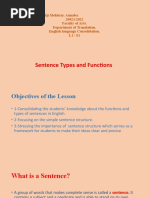 Sentence Functions and Types