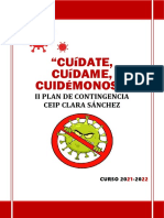 CUÍDATE, CUÍDAME, CUIDÉMONOS. Plan de Contingencia CEIP Clara Sánchez