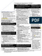 1 - Immigration Consequences of Crimes Summary Checklist