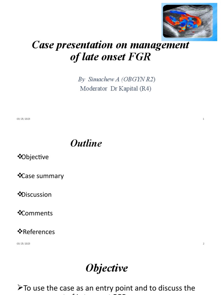Management of Late Onset FGR | PDF | Fetus | Motherhood