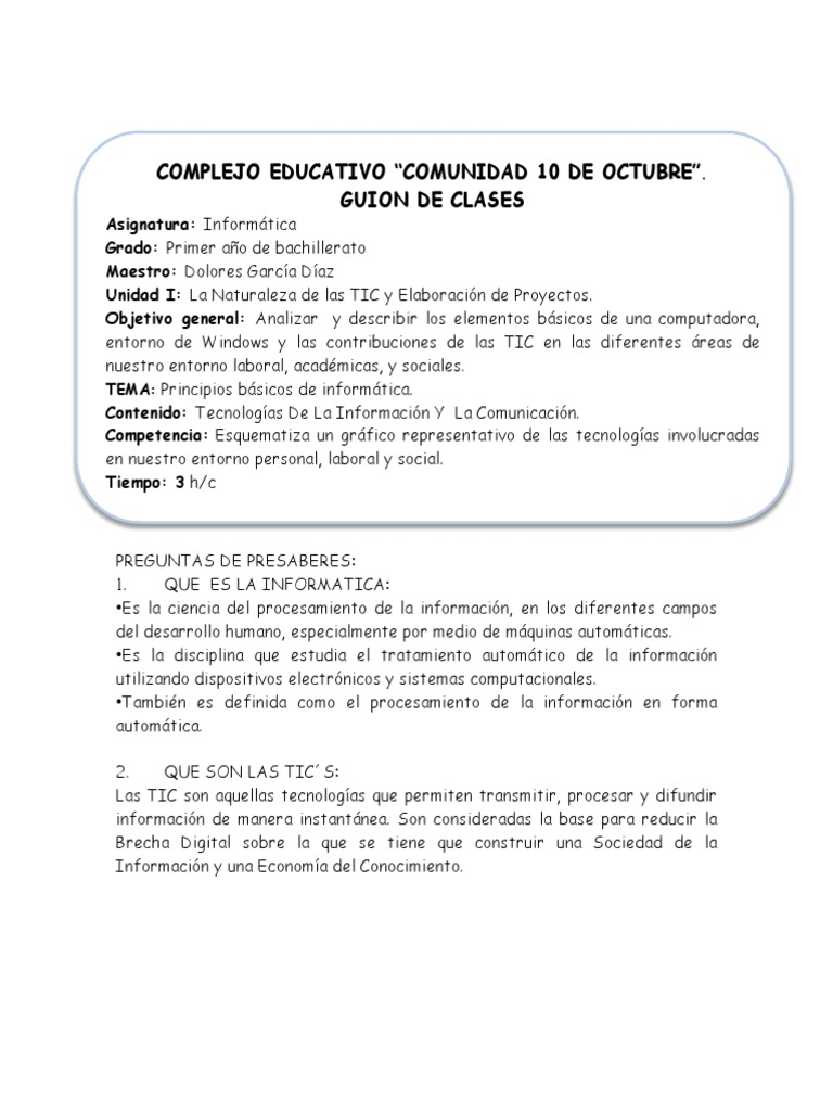 Primero Tema 1 | Descargar gratis PDF | Tecnología de información y ...