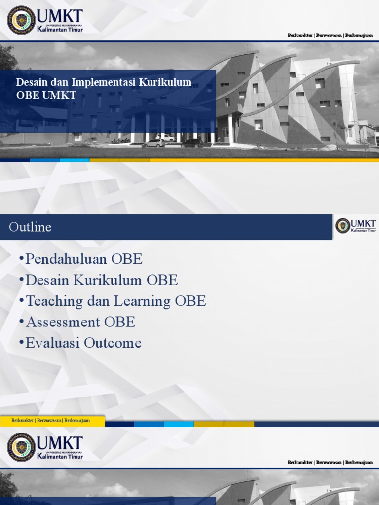Desain Dan Implementasi Kurikulum OBE UMKT | PDF | Cognition ...