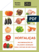 Boletim Técnico 251 - Hortaliças Recomendações de Calagem e Adubação para o Estado de São Paulo PDF