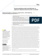 The Effect of Different Anesthetic Techniques On Proliferation, Apoptosis, and Gene Expression in Colon Cancer Cells - A Pilot in Vitro Study - En.es