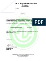 Certificado de Ingresos PDF