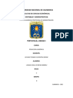 Portafolio de Redaccion Academica Unidad I PDF