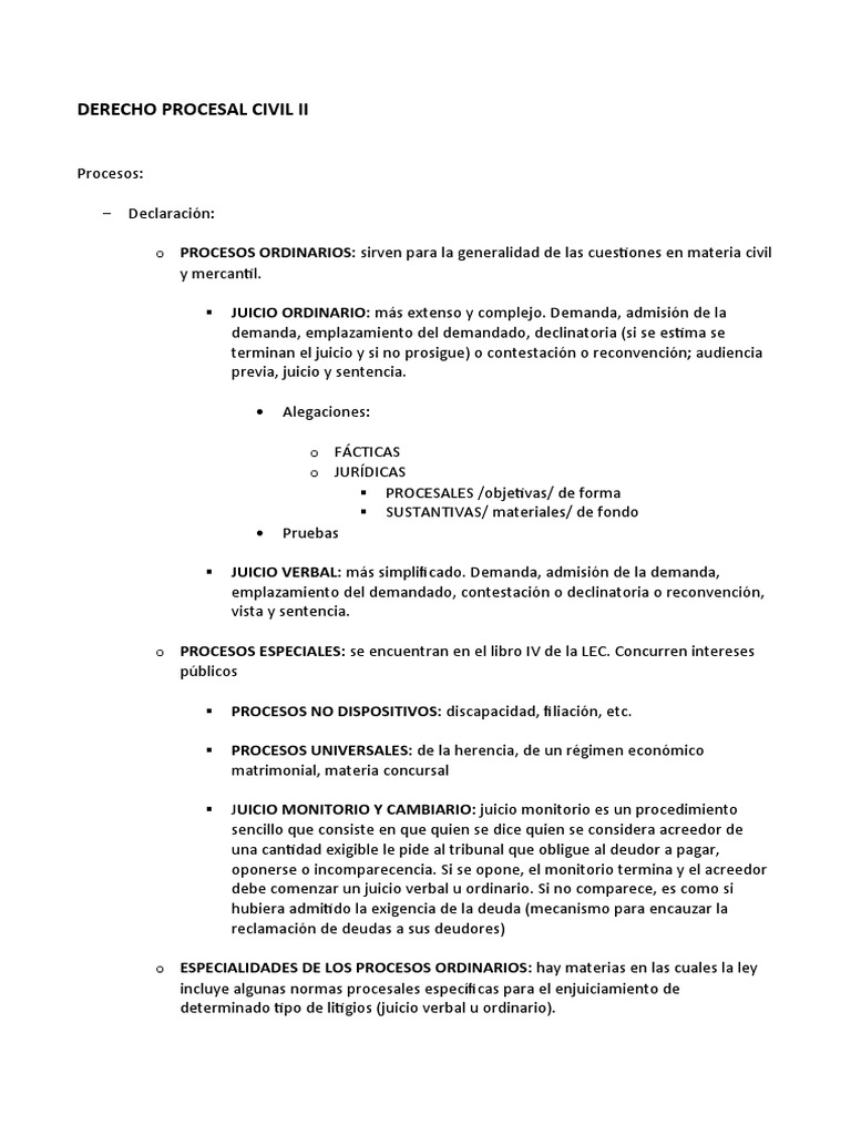 Óbices Procesales en Derecho Civil | PDF | Ley procesal | Sentencia (ley)