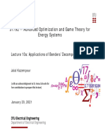 Applications of Benders' Decomposition for Stochastic Optimization