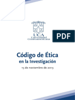 Codigo de Etica en La Investigacion UCA PDF