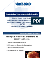 Prática 02 - Implantação e Desenvolvimento Embrionário PDF