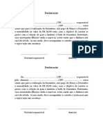 Declaração de pagamento de mensalidade para formatura