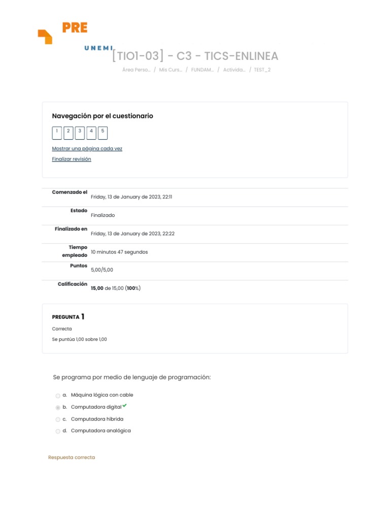 Recopilacion Tics Test 2 | PDF | Almacenamiento de datos de la ...