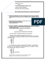 Folha 3 e 5 de Matemática 5 Ano