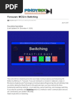 Forouzan MCQ in Switching