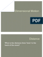 1 Dimensional Motion