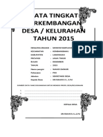 Sampul Tingkat Perkembangan 2015