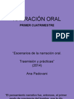 Narrativa oral: función y transformación