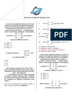 Matrizes Determinantes